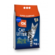 Cat Litter комкующийся наполнитель с ароматом детской присыпки, 20 кг